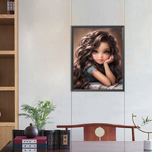 Load image into Gallery viewer, Diamond Painting - Full Round - sweet cool girl (40*50CM)