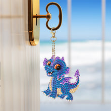 Load image into Gallery viewer, 10 Pcs Owl Double Sided Diamond Painting Keychain Pendant for Beginners Adults