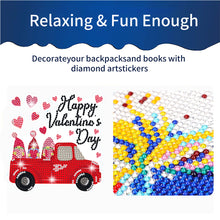 Load image into Gallery viewer, 6 Pcs Valentine Diamond Painting Sticker Gem Sticker for Boy Girls Gift (Gnome)
