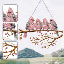 Load image into Gallery viewer, Acrylic Birds on Branch Single-Sided 5D DIY Diamond Painting Hanging Pendant