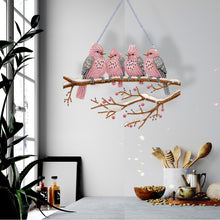 Load image into Gallery viewer, Acrylic Birds on Branch Single-Sided 5D DIY Diamond Painting Hanging Pendant