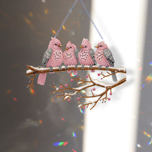 Load image into Gallery viewer, Acrylic Birds on Branch Single-Sided 5D DIY Diamond Painting Hanging Pendant