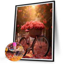 Load image into Gallery viewer, Diamond Painting - Full Square - rose bike (30*40CM)