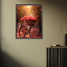 Load image into Gallery viewer, Diamond Painting - Full Square - rose bike (30*40CM)