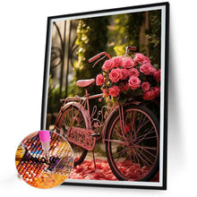 Load image into Gallery viewer, Diamond Painting - Full Square - rose bike (30*40CM)