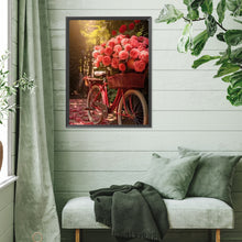 Load image into Gallery viewer, Diamond Painting - Full Square - rose bike (30*40CM)