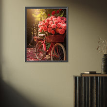 Load image into Gallery viewer, Diamond Painting - Full Square - rose bike (30*40CM)