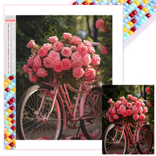 Load image into Gallery viewer, Diamond Painting - Full Square - rose bike (30*40CM)