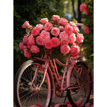 Load image into Gallery viewer, Diamond Painting - Full Square - rose bike (30*40CM)