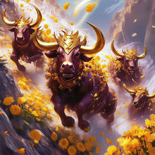 Load image into Gallery viewer, Diamond Painting - Full Square - Galloping Taurus (40*40CM)