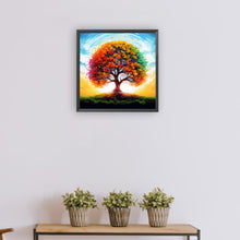 Load image into Gallery viewer, Diamond Painting - Full Round - Quiet mountain forest wisdom tree (30*30CM)