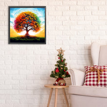 Load image into Gallery viewer, Diamond Painting - Full Round - Quiet mountain forest wisdom tree (30*30CM)