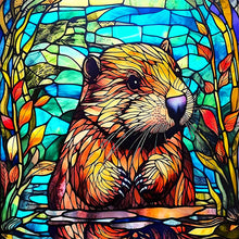Load image into Gallery viewer, Diamond Painting - Full Round - glass painting marmot (30*30CM)