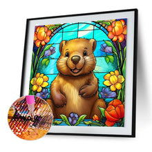 Load image into Gallery viewer, Diamond Painting - Full Round - glass painting beaver (30*30CM)