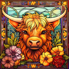 Load image into Gallery viewer, Diamond Painting - Full Round - Glass painting consumes cattle (30*30CM)