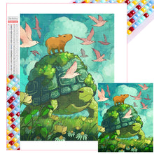 Load image into Gallery viewer, Diamond Painting - Full Square - Capibala watercolor painting (40*50CM)