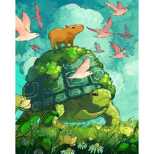 Load image into Gallery viewer, Diamond Painting - Full Square - Capibala watercolor painting (40*50CM)
