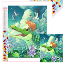 Load image into Gallery viewer, Diamond Painting - Full Square - Capibala watercolor painting (40*50CM)