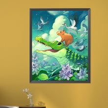 Load image into Gallery viewer, Diamond Painting - Full Square - Capibala watercolor painting (40*50CM)