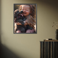 Load image into Gallery viewer, Diamond Painting - Full Square - girl holding pet (30*40CM)