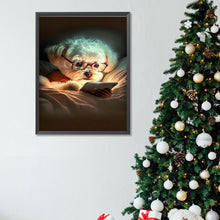 Load image into Gallery viewer, Diamond Painting - Full Square - reading puppy (30*40CM)