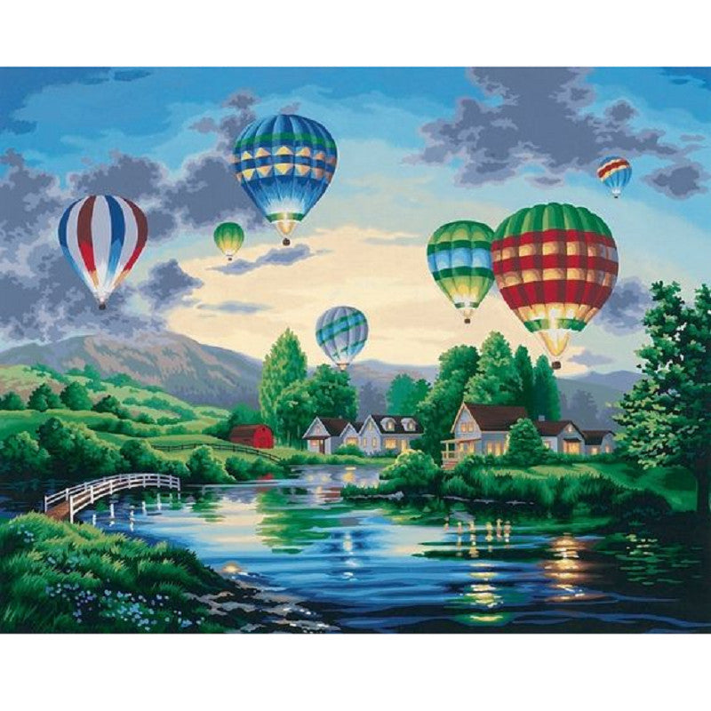 Diamond Painting - Full Square - hot air balloon (40*30CM)