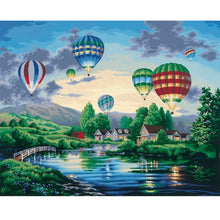 Load image into Gallery viewer, Diamond Painting - Full Square - hot air balloon (40*30CM)