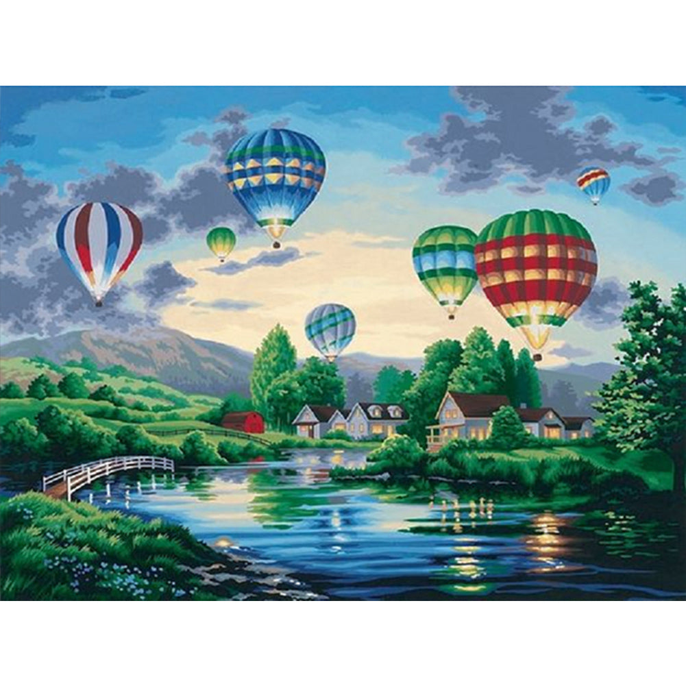 Diamond Painting - Full Square - hot air balloon (40*30CM)