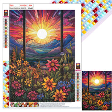 Load image into Gallery viewer, Diamond Painting - Full Square - flowers sunrise (30*40CM)