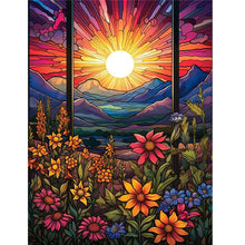 Load image into Gallery viewer, Diamond Painting - Full Square - flowers sunrise (30*40CM)