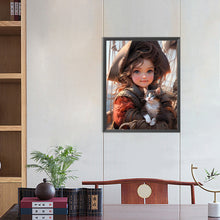 Load image into Gallery viewer, Diamond Painting - Full Round - sweet cool girl (40*50CM)