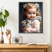 Load image into Gallery viewer, Diamond Painting - Full Round - sweet girl (30*40CM)