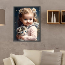 Load image into Gallery viewer, Diamond Painting - Full Round - sweet girl (30*40CM)