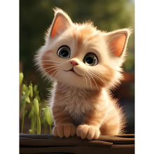 Load image into Gallery viewer, Diamond Painting - Full Round - kitten (30*40CM)