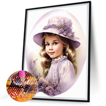 Load image into Gallery viewer, Diamond Painting - Full Round - lavender girl (30*40CM)