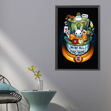 Load image into Gallery viewer, AB Diamond Painting - Full Round - White Rabbit and Mad Hatter (40*60CM)