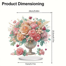 Load image into Gallery viewer, Acrylic Rose Vase Diamond Painting Desktop Decorations for Office Desktop Decor