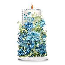 Load image into Gallery viewer, Flowers Candle Table Top Diamond Painting Ornament Kits for Office Desktop Decor