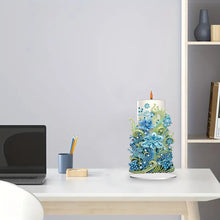 Load image into Gallery viewer, Flowers Candle Table Top Diamond Painting Ornament Kits for Office Desktop Decor