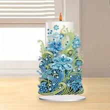 Load image into Gallery viewer, Flowers Candle Table Top Diamond Painting Ornament Kits for Office Desktop Decor
