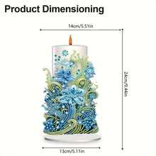 Load image into Gallery viewer, Flowers Candle Table Top Diamond Painting Ornament Kits for Office Desktop Decor