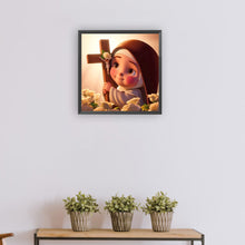 Load image into Gallery viewer, Diamond Painting - Full Round - Q version of Virgin Mary (30*30CM)