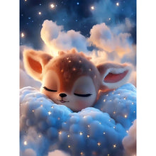 Load image into Gallery viewer, Diamond Painting - Full Round - Deer sleeping on the clouds (30*40CM)