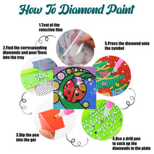 Load image into Gallery viewer, 6/8 Pcs Acrylic Summer Beach Diamond Painting Coasters with Holder Cork Pads