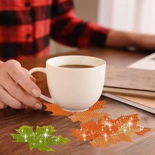 Load image into Gallery viewer, 6/8 Pcs Acrylic Summer Beach Diamond Painting Coasters with Holder Cork Pads