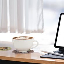 Load image into Gallery viewer, 6/8 Pcs Acrylic Summer Beach Diamond Painting Coasters with Holder Cork Pads