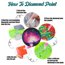 Load image into Gallery viewer, 6/8 Pcs Acrylic Summer Beach Diamond Painting Coasters with Holder Cork Pads