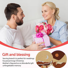 Load image into Gallery viewer, 6/8 Pcs Acrylic Summer Beach Diamond Painting Coasters with Holder Cork Pads