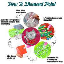 Load image into Gallery viewer, 6/8 Pcs Acrylic Summer Beach Diamond Painting Coasters with Holder Cork Pads