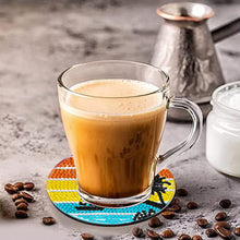 Load image into Gallery viewer, 6/8 Pcs Acrylic Summer Beach Diamond Painting Coasters with Holder Cork Pads